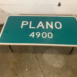 Texas road sign Coffee Table