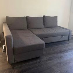 IKEA Friheten Gray Sleeper Sectional L-Shape Sofa 