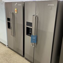 New KitchenAid Side By Side Refrigerator 