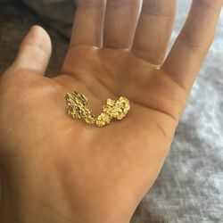 10k Solid Gold Nuggets Earrings For 200$