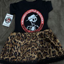Social Distortion Cheetah print Baby Dress 