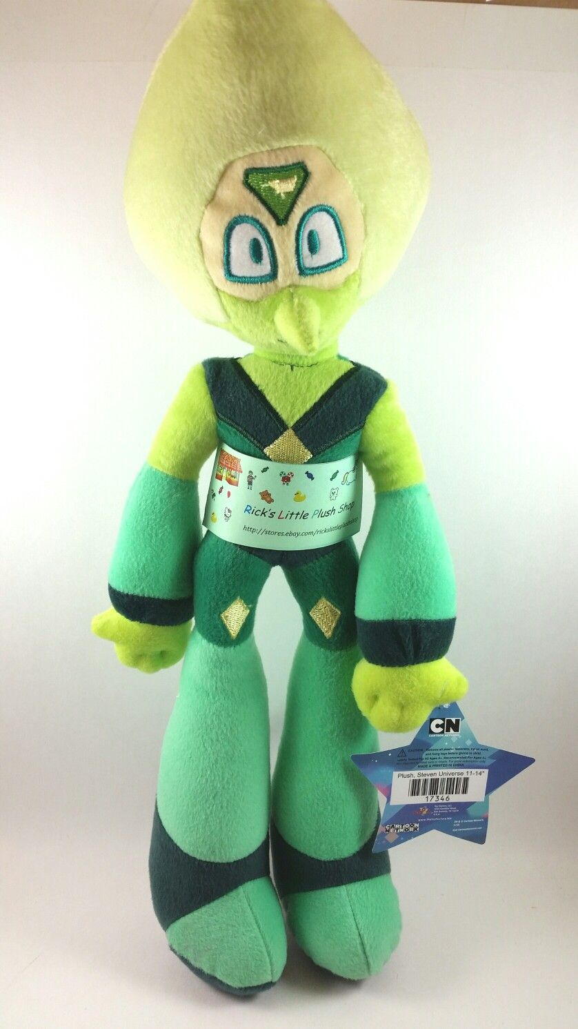 New STEVEN UNIVERSE PERIDOT PLUSH TOY FACTORY Alien 2017 Cartoon Network Doll 16