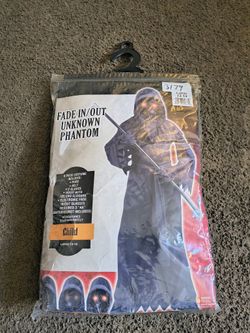 Fade In/Out Phantom Costume Boys Large 12-14
