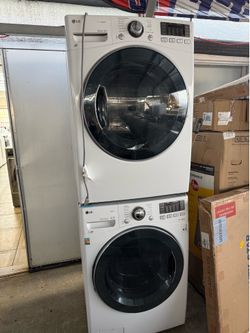 Lg front load washer and gas dryer stackable combo