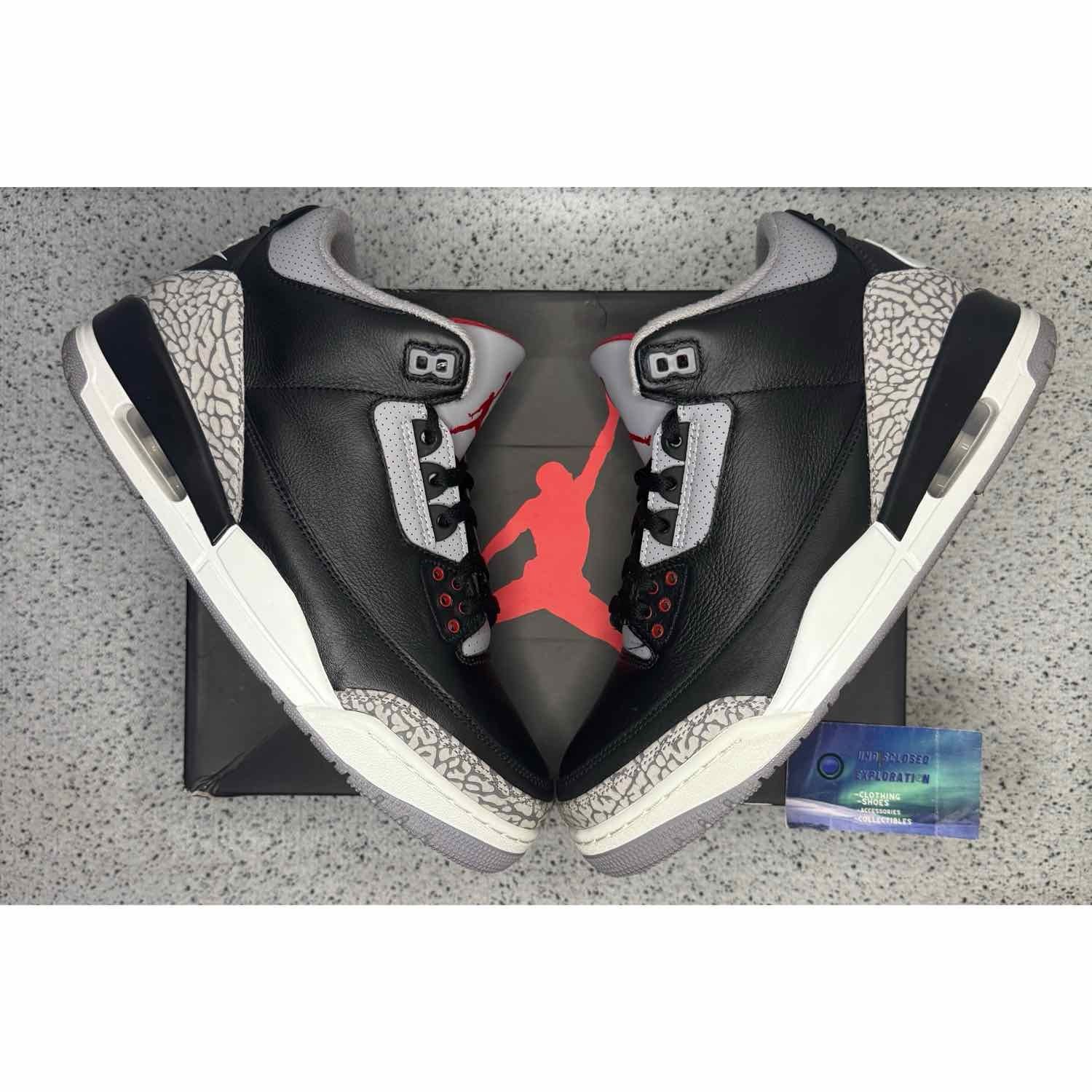 Jordan 3 Black Cement 10 Men