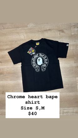 Bape shirt chrome hearts Size M send offers