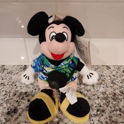 Disney Mickey Mouse Tourist Bean Bag Plush 