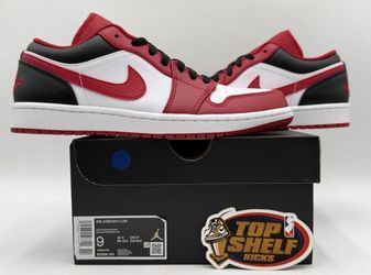 Size 9 New Nike Air Jordan 1 Low Reverse Black Toe 2022