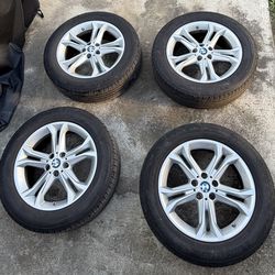 Set of 4 RIMS 18” style 688 OEM wheels BMW w/ run flat tires 75k