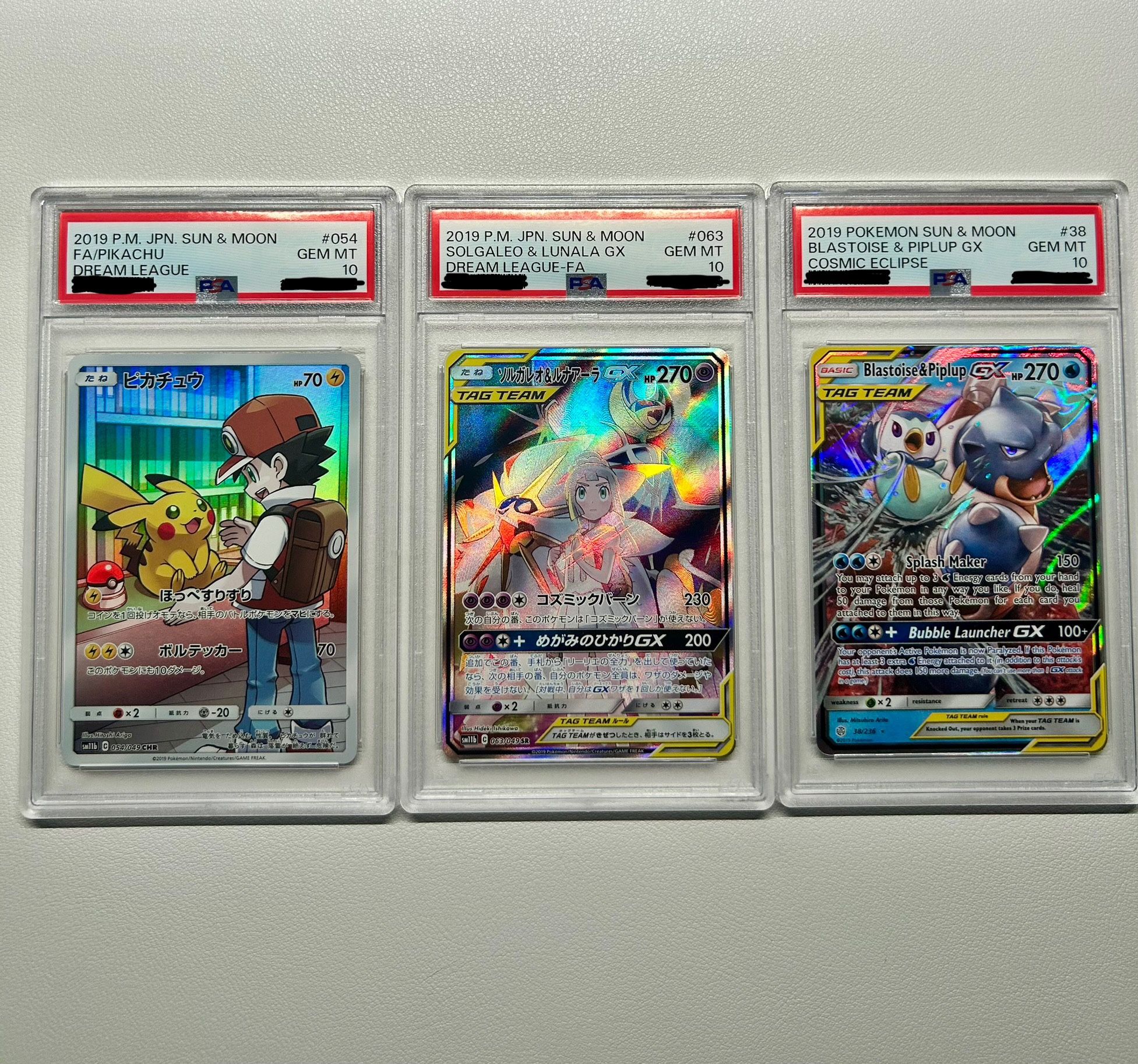 Pokemon Cards PSA 10 Slabs