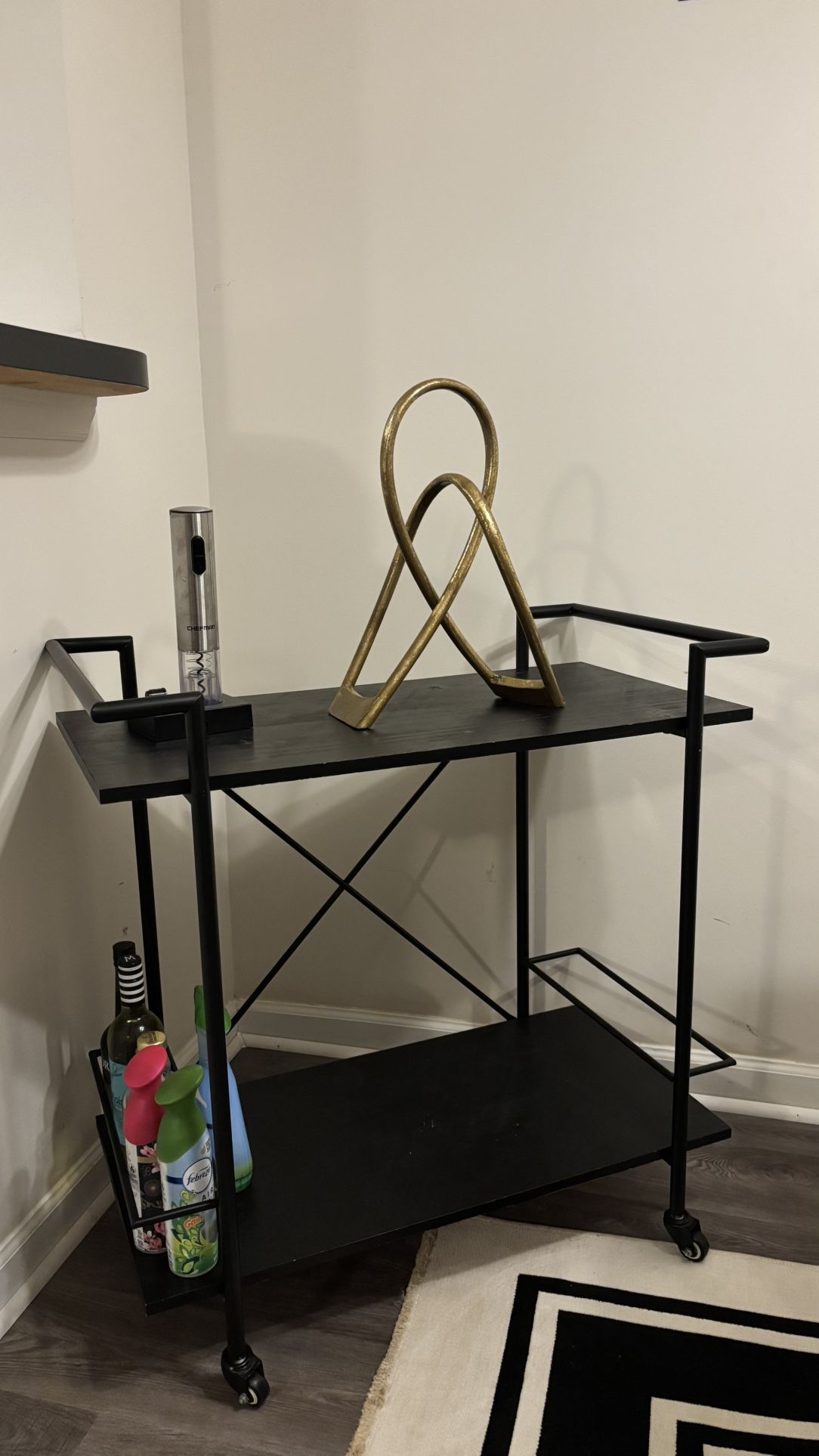 Black Bar Cart