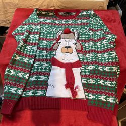 Llama Christmas sweater
