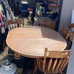 Four chair, dining table