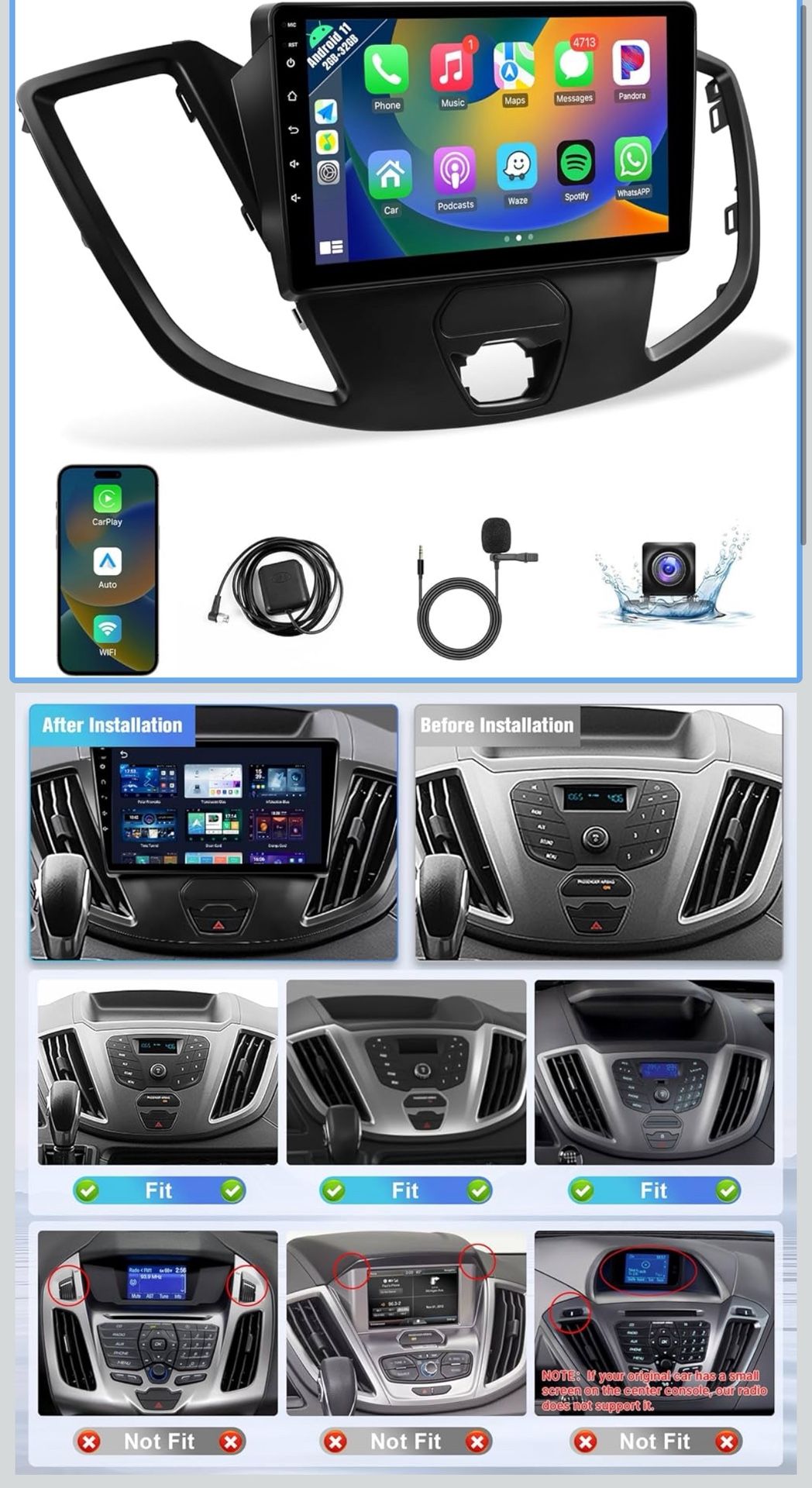 Naifay Android Car Radio for Ford Transit 2013 - 2019