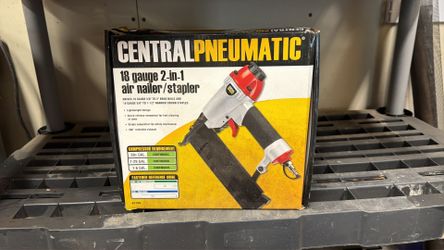 Central Pneumatic (Harbor Freight Tools) 18-gauge 2-in-1 pneumatic brad nailer/stapler, likely model