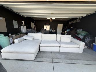 Cream couch for sale!