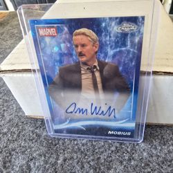 2025 Topps Chrome Marvel Sapphire Owen Wilson As Mobius Auto