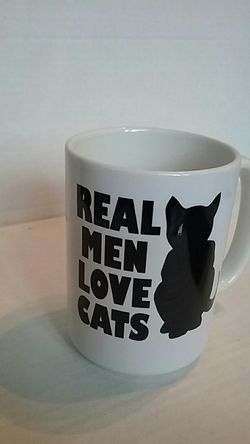 Real men love cats mug