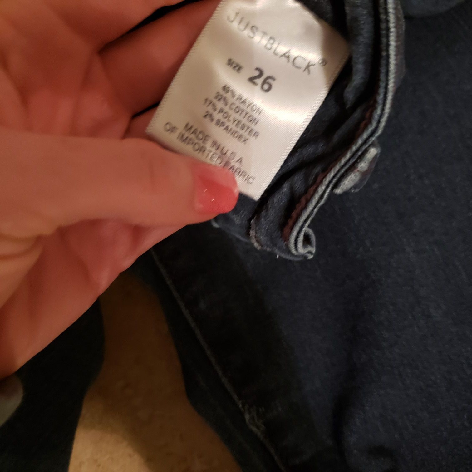 Size 26 (2) Just Black jeans