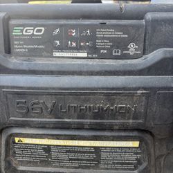 E Go 56v lithium battery lawn mower