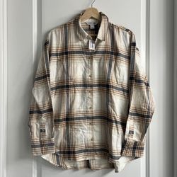 Old Navy Plaid Flannel Shirt Men's L