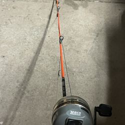 Zebco Sizzle Stik WS4250 Casting Fishing Rod 4'2" 1 Pc. CLEAN & READY With Zebco 202 Spincast Fishing Reel,