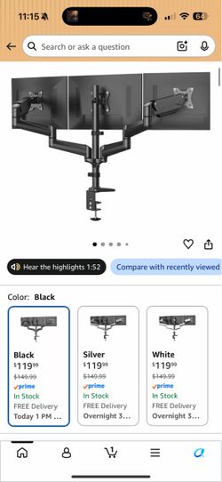 TRIPLE MONITOR STAND MOUNT