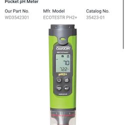 akton Instruments Ecotestr pH2+ Oakton Pocket pH Meter  