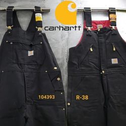 New CARHARTT Duck Canvas Insulated Bib Overalls: Multiple Sizes Available *See Description