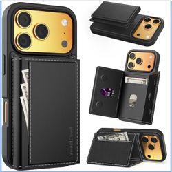 New Compatible with Magsafe 2 in 1 Detachable iPhone 17 Pro Max Wallet Case with Card Holder