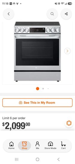 Stainless Steel Electric Range with Glass Cooktop