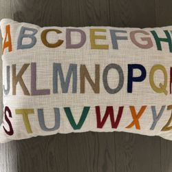 NWT Alphabet Pillow