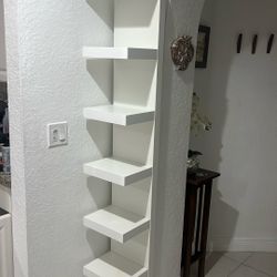 White Ikea Lack Shelf Tower 