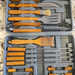 New Grill Tool Set With Fishing Rod Spatula