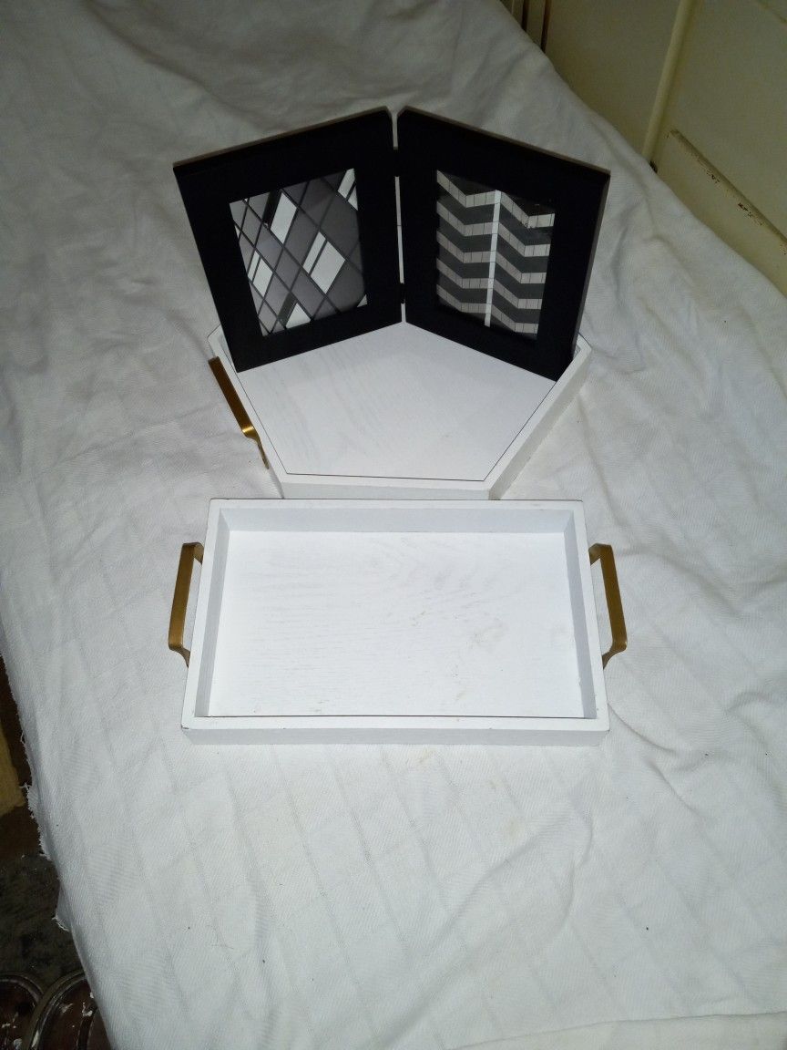 Wedding Gift /Serving Or Snack Trays Photo Frame.