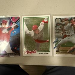 Shohei Ohtani (3) Cards Lot