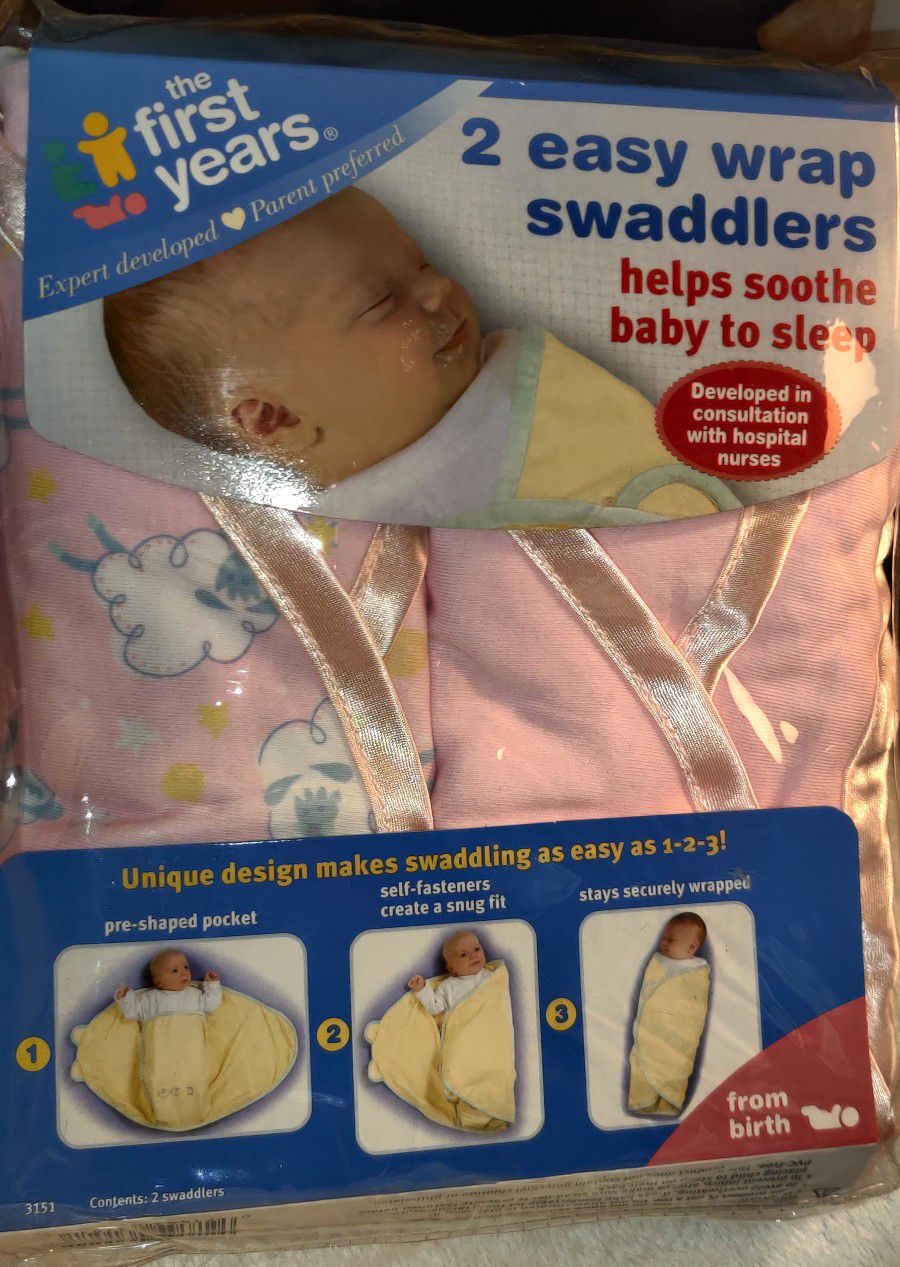 New. 2pack Swaddle Blankets