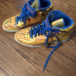 Reabok Ex-O-Fit Plus Hi Basquiat Sneakers *rare*  