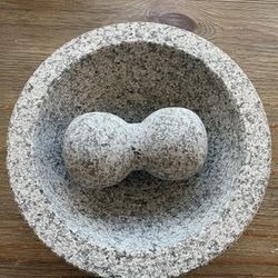 8” Granite Mortar and Pestle (Molcajete) 