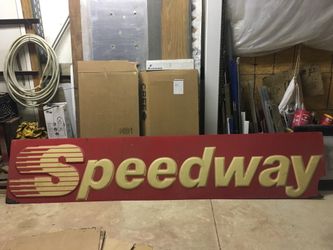 Vintage Speedway Gas Station Sign