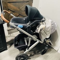 Uppa Baby vista Stroller/ Mesa Car seat