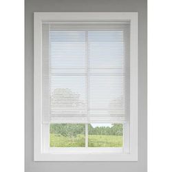 Levolor 72 x 72 Cordless White Aluminum Room Darkening Mini-blinds