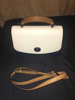 Coach Crossbody Tricolor Blue White And Pink