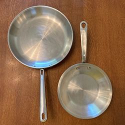 Made-In 8” and Misen 11” Stainless Steel Frying Pan Lot Set Of 2