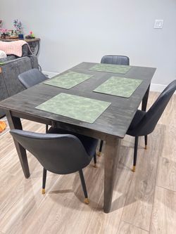 Solid Wood Dining Table + 2 Chairs