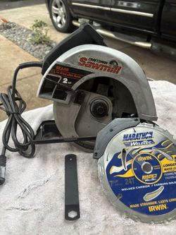 Craftsman Sawmill 7 1/4” Circular Saw Kit-315.108-Clean, New Project Blade, Wrench, 8’ Cord