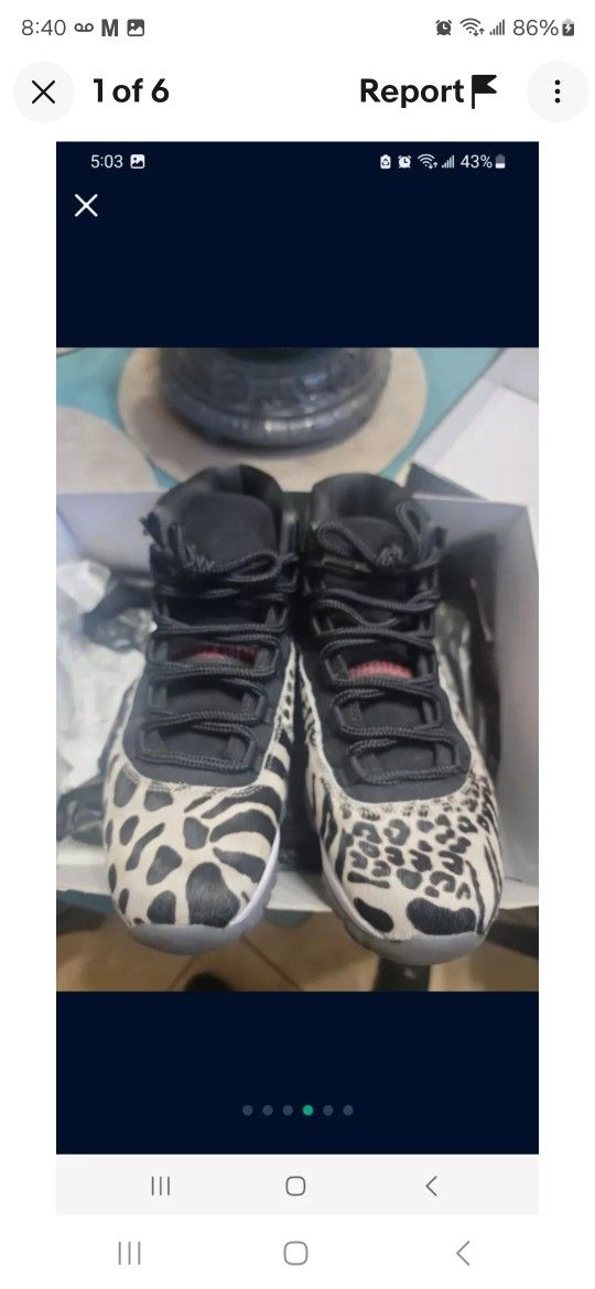 Air Jordan Retro 11 ( Animal Print)