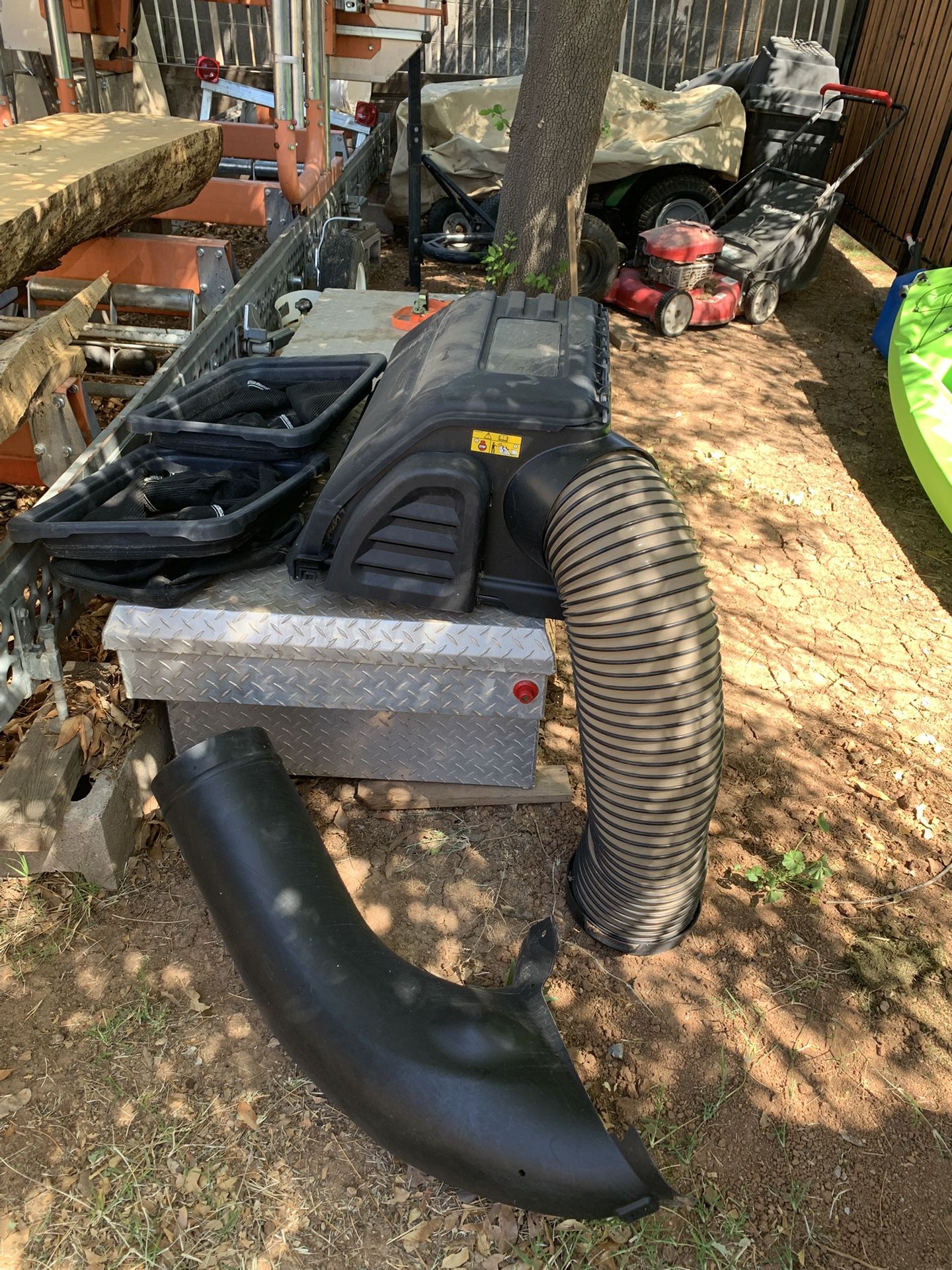 Riding Lawnmower Grass Ketcher