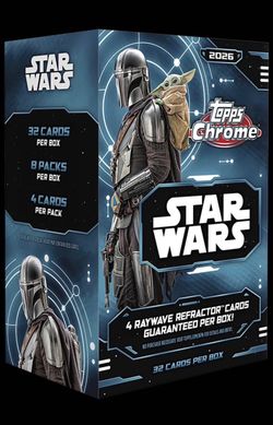 2026 Topps Chrome Star Wars Value Box Brand New