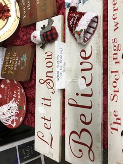 Christmas wood signs